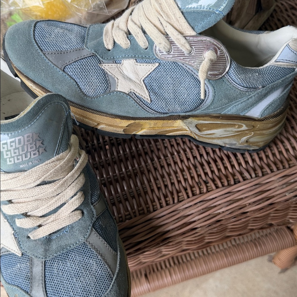 Golden Goose White and Gray Removable Insole 38 DAD-STAR